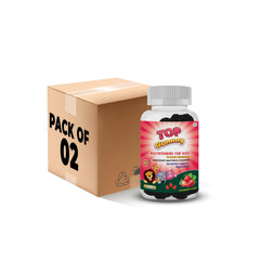 Top Gummy Multivitamins for Kids with 16 Vitamins & Minerals - Kids Growth, Development & Immunity | Kids Health | Gluten, Soy & Dairy Free - 30 Gummies (Strawberry Flavor) (Pack of 2)