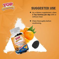 Top Gummy Multivitamin Gummies for Adults with 15 Vitamins & Minerals | Essential Vitamins For Growth, Development & Immunity | Gluten, Soy & Dairy Free - 30 Gummies (Orange Flavor)
